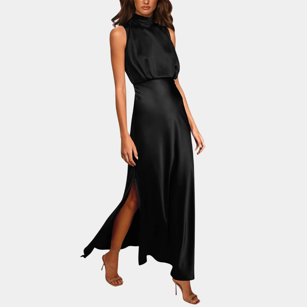 Aliams | Elegantes Damenkleid mit Schlitz
