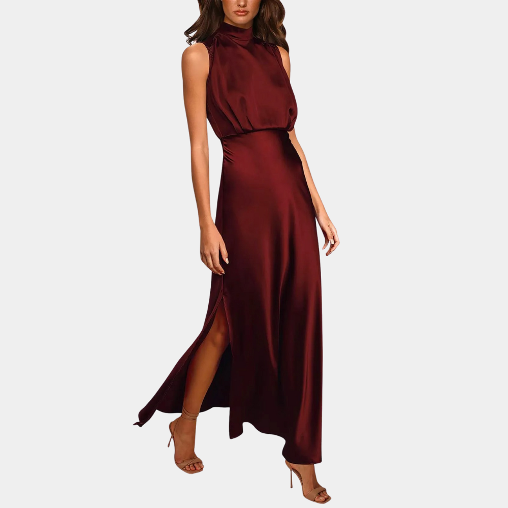 Aliams | Elegantes Damenkleid mit Schlitz