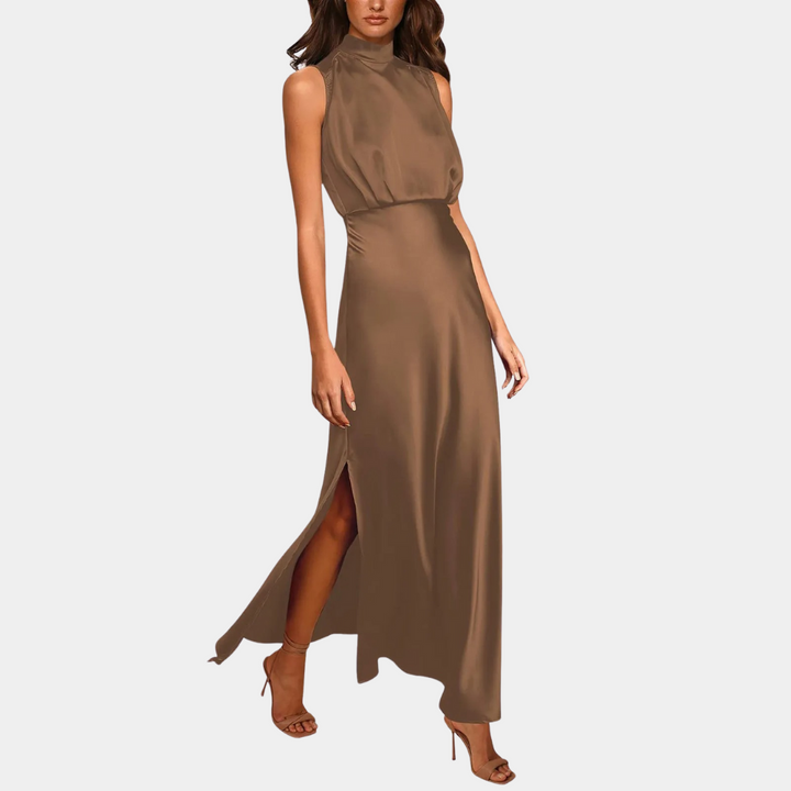 Aliams | Elegantes Damenkleid mit Schlitz