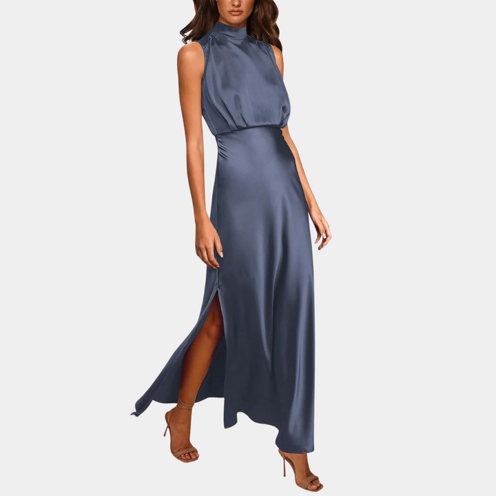 Aliams | Elegantes Damenkleid mit Schlitz