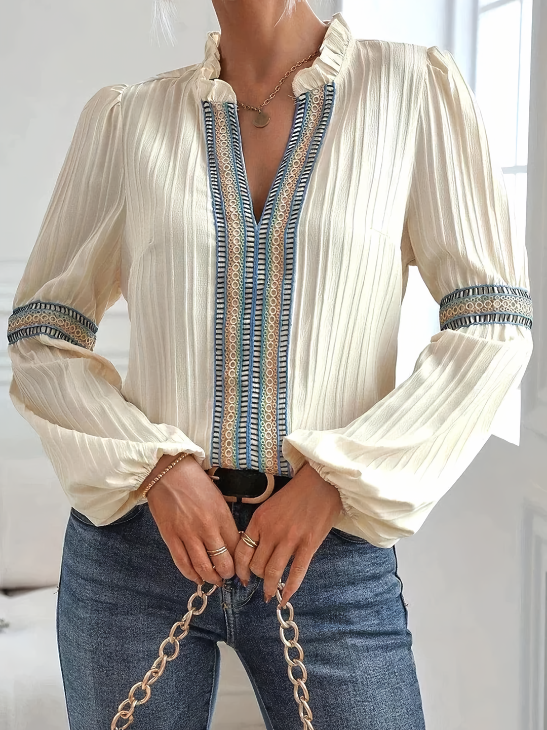 Aliams | Cora Luxuriöse Spitzenbluse