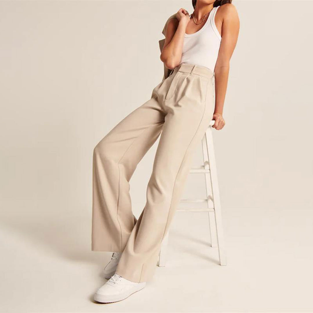 Hose Mit Hoher Taille