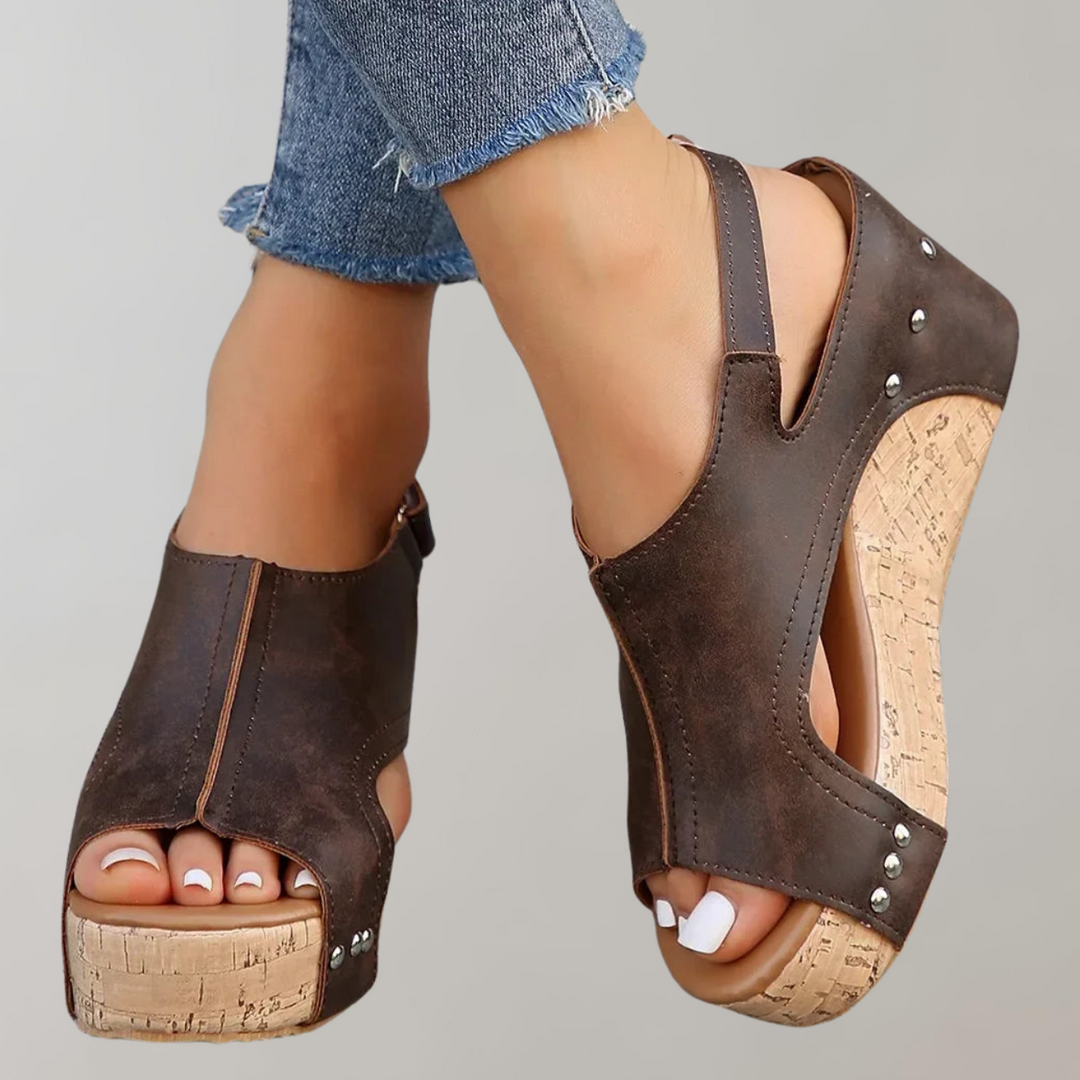 Aliams | Orthopädische Sandalen mit Hohen Absätzen Sandalen Damen Bequem