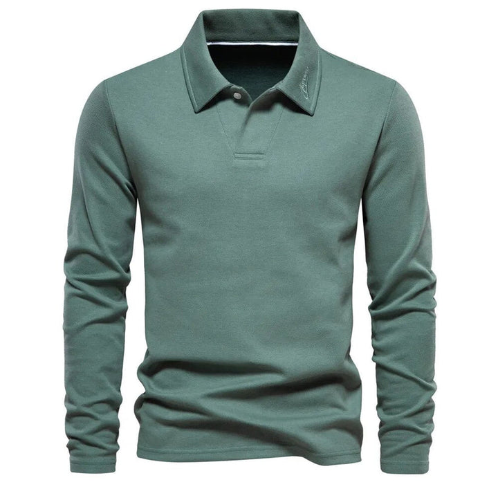 Classic Langarm-Poloshirt Für Männer