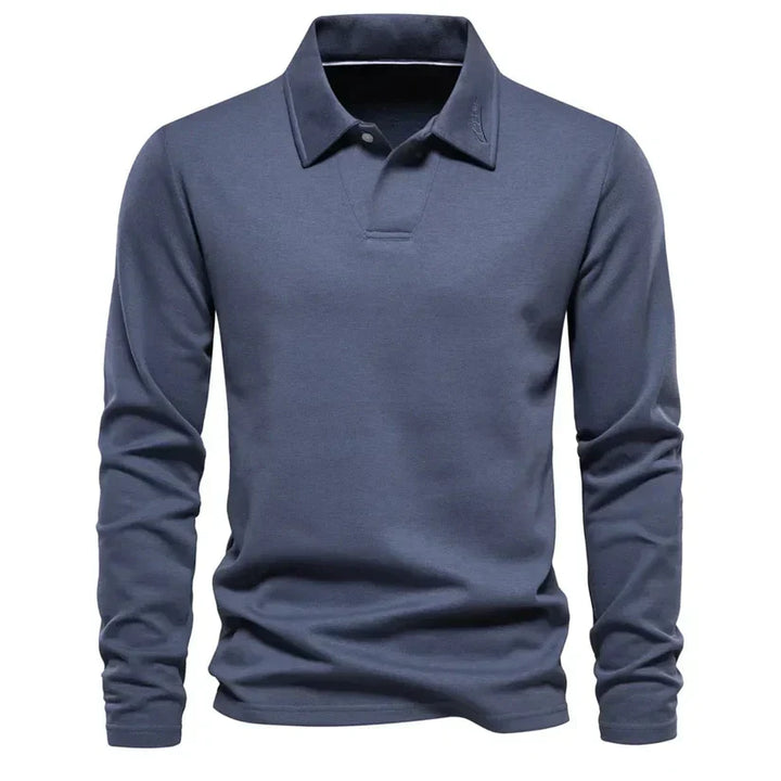 Classic Langarm-Poloshirt Für Männer