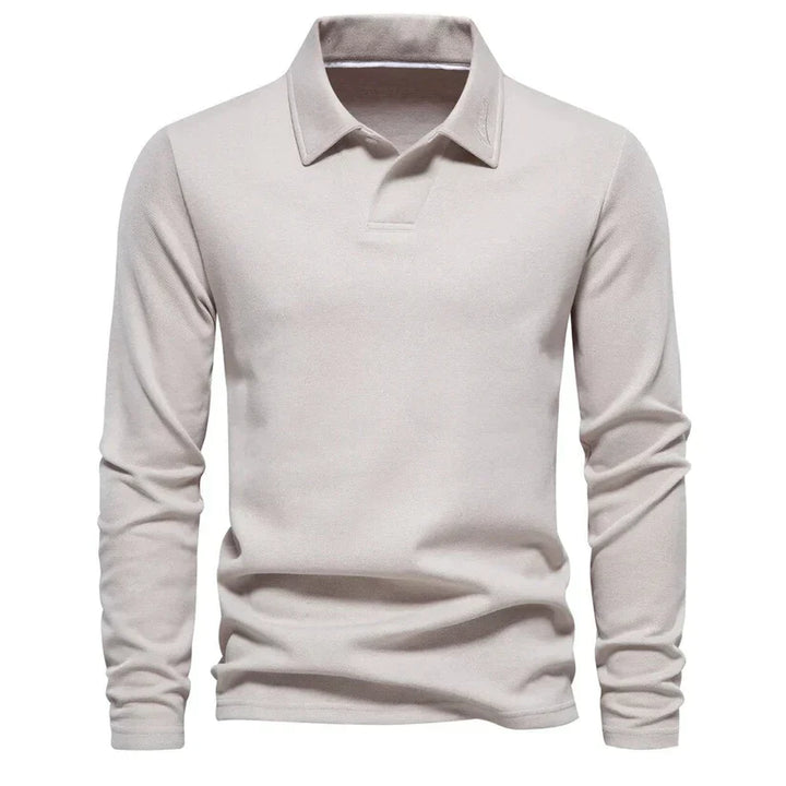Classic Langarm-Poloshirt Für Männer