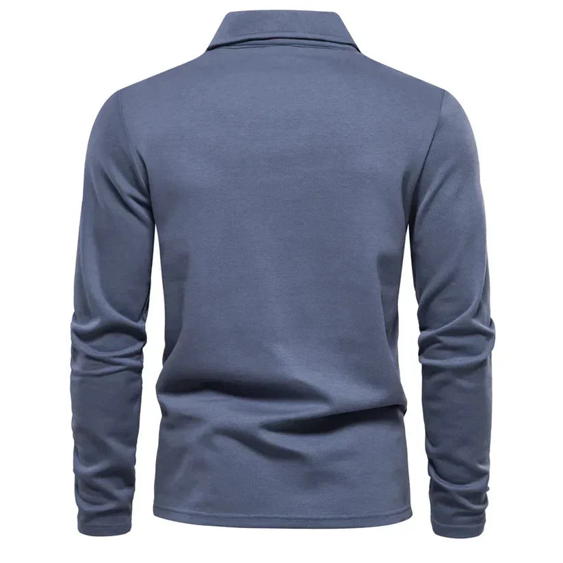 Classic Langarm-Poloshirt Für Männer