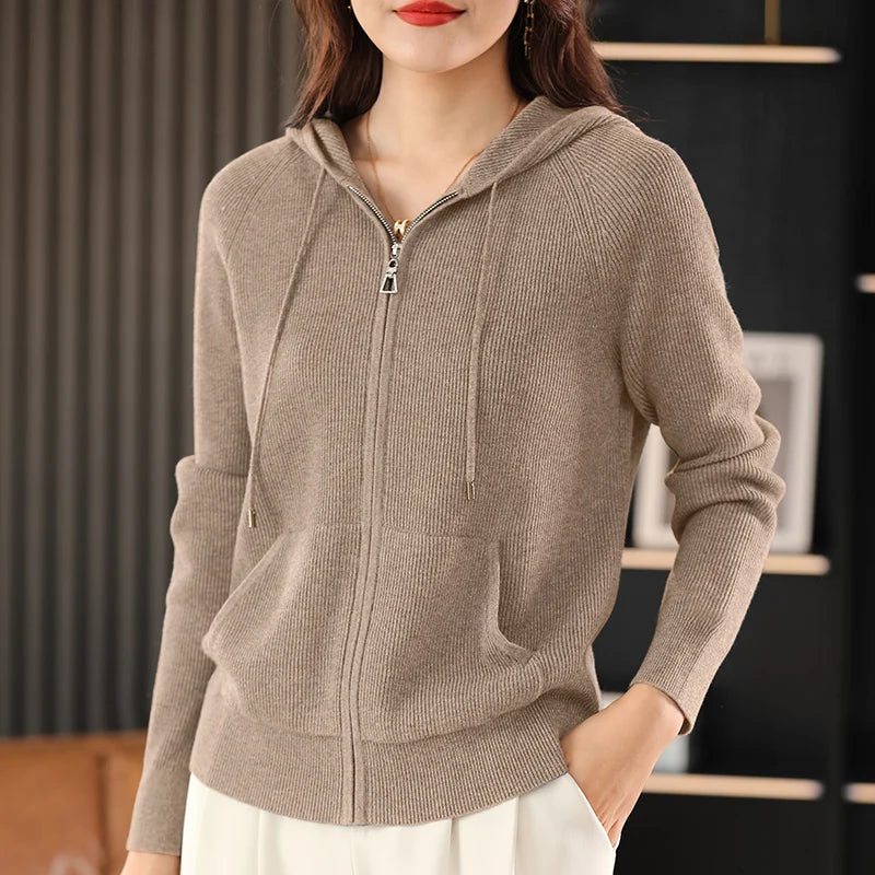 Cardigan Mit Reißverschluss Für Damen