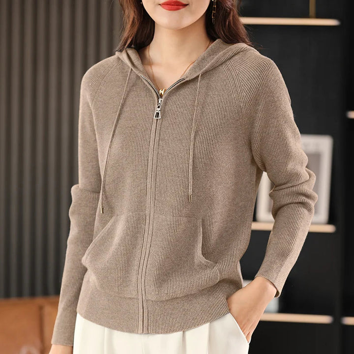 Cardigan Mit Reißverschluss Für Damen