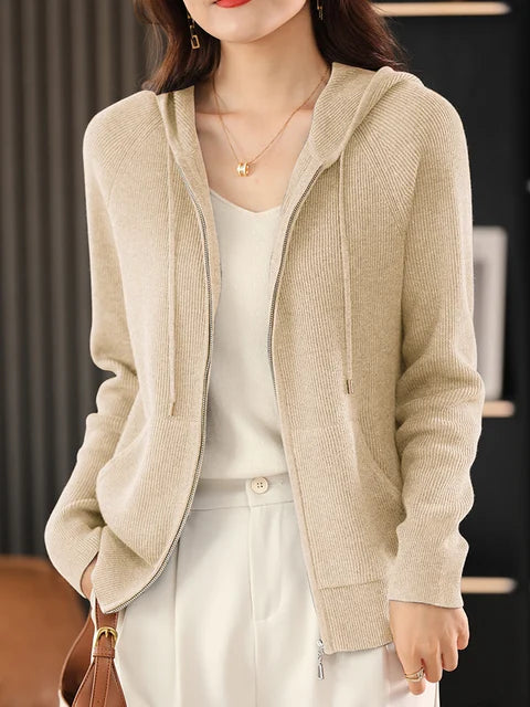Cardigan Mit Reißverschluss Für Damen