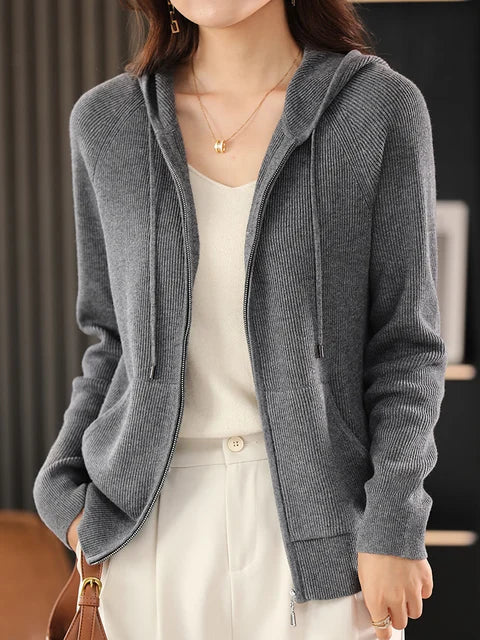 Cardigan Mit Reißverschluss Für Damen