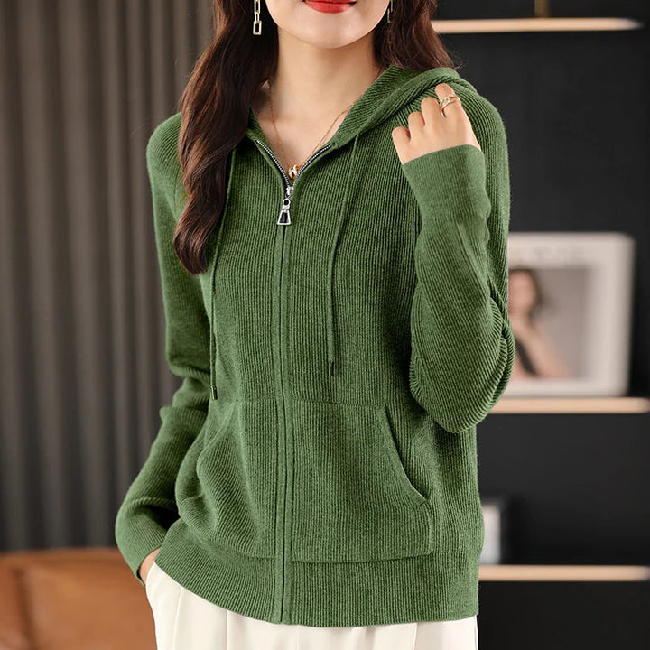 Cardigan Mit Reißverschluss Für Damen