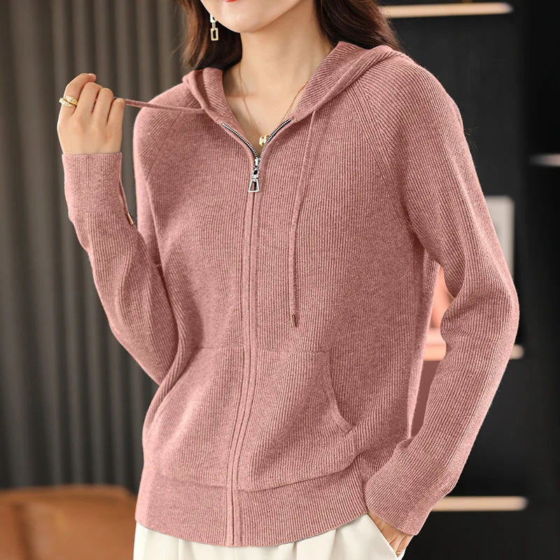 Cardigan Mit Reißverschluss Für Damen