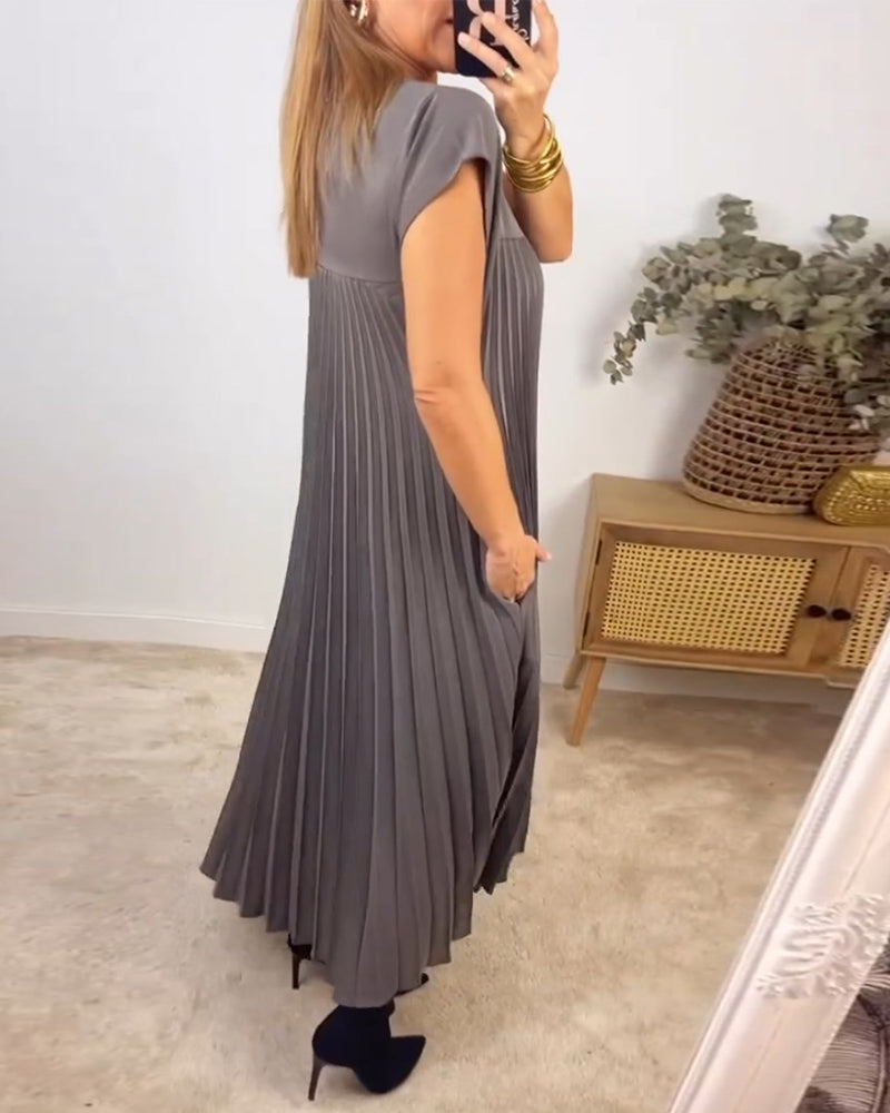 Aliams | Ärmelloses Plisseekleid