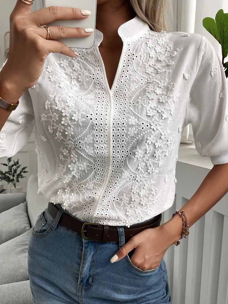 Aliams | Elegantes Top mit V-Ausschnitt