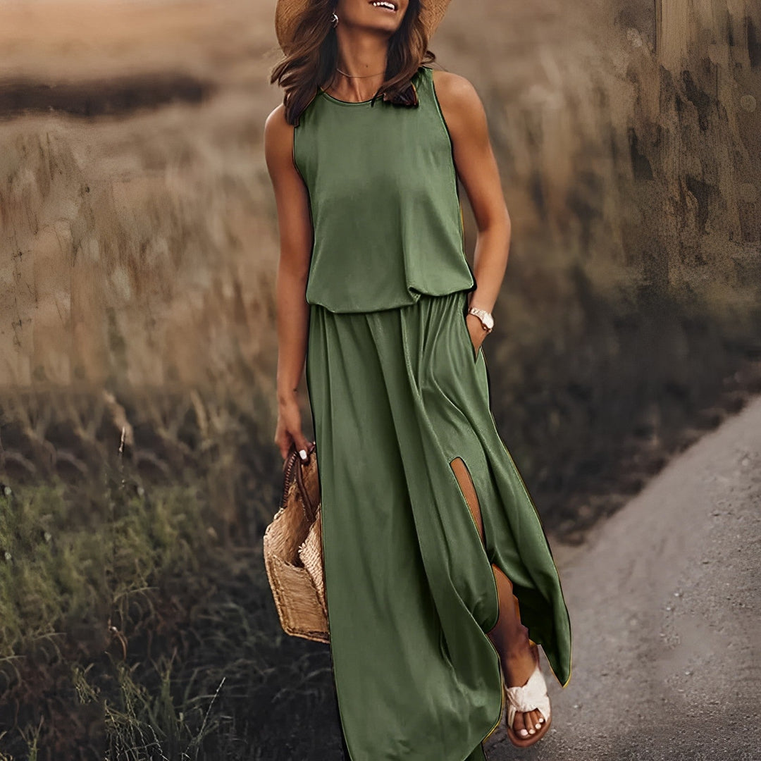 Aliams | Elegantes Farbenspiel Kleid