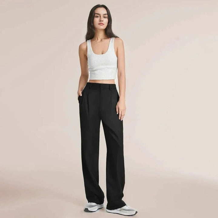 Hose Mit Hoher Taille