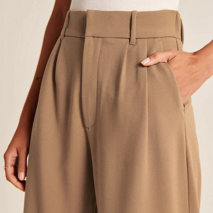 Hose Mit Hoher Taille