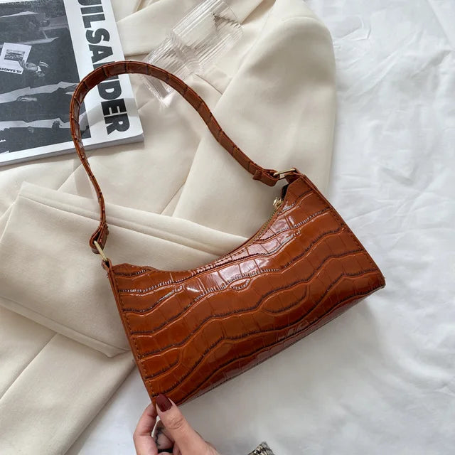 Aliams | Damen-Umhängetasche Im Retro-Stil Aus Leder