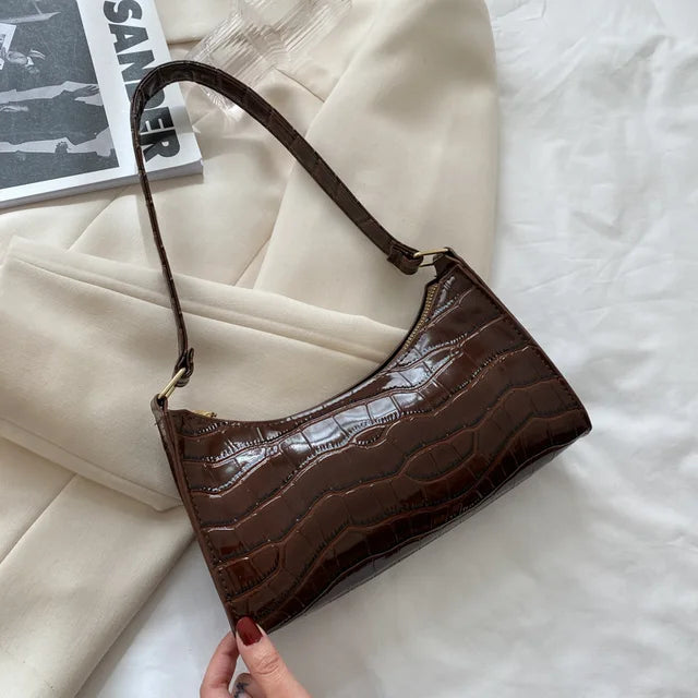 Aliams | Damen-Umhängetasche Im Retro-Stil Aus Leder