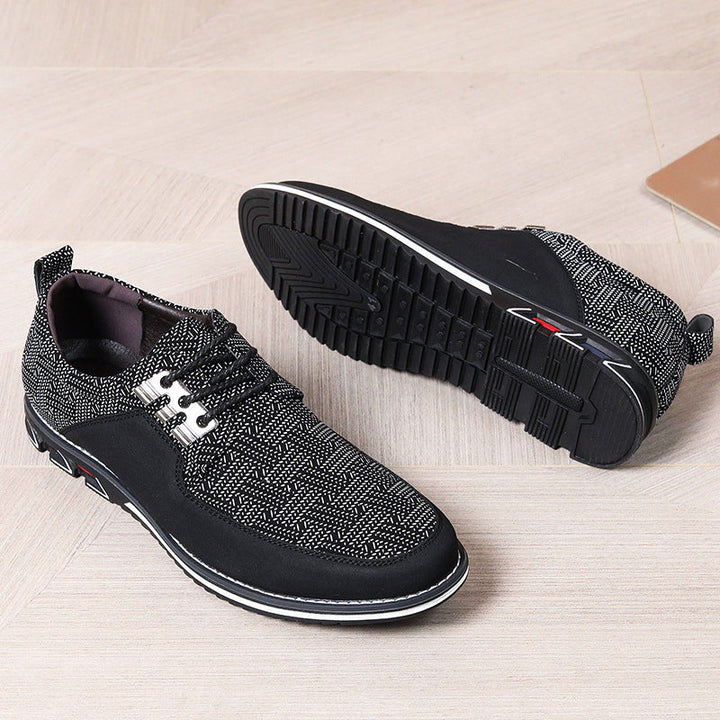 Atmungsaktive Mesh Loafers Für Männer Mit Lederakzenten