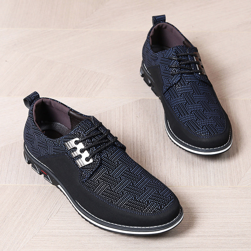 Atmungsaktive Mesh Loafers Für Männer Mit Lederakzenten