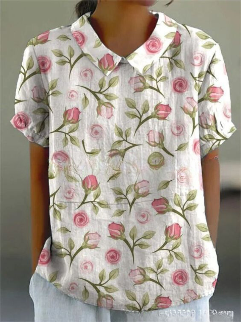 Flora T-Shirt – Elegantes und Zeitloses Oberteil