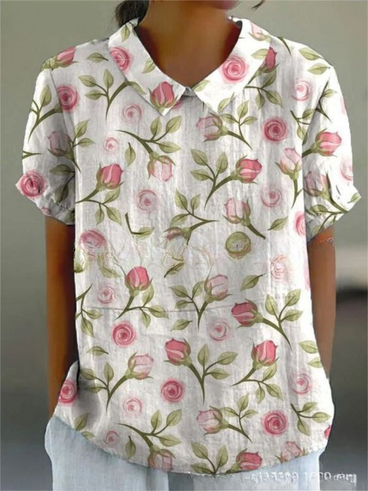 Flora T-Shirt – Elegantes und Zeitloses Oberteil