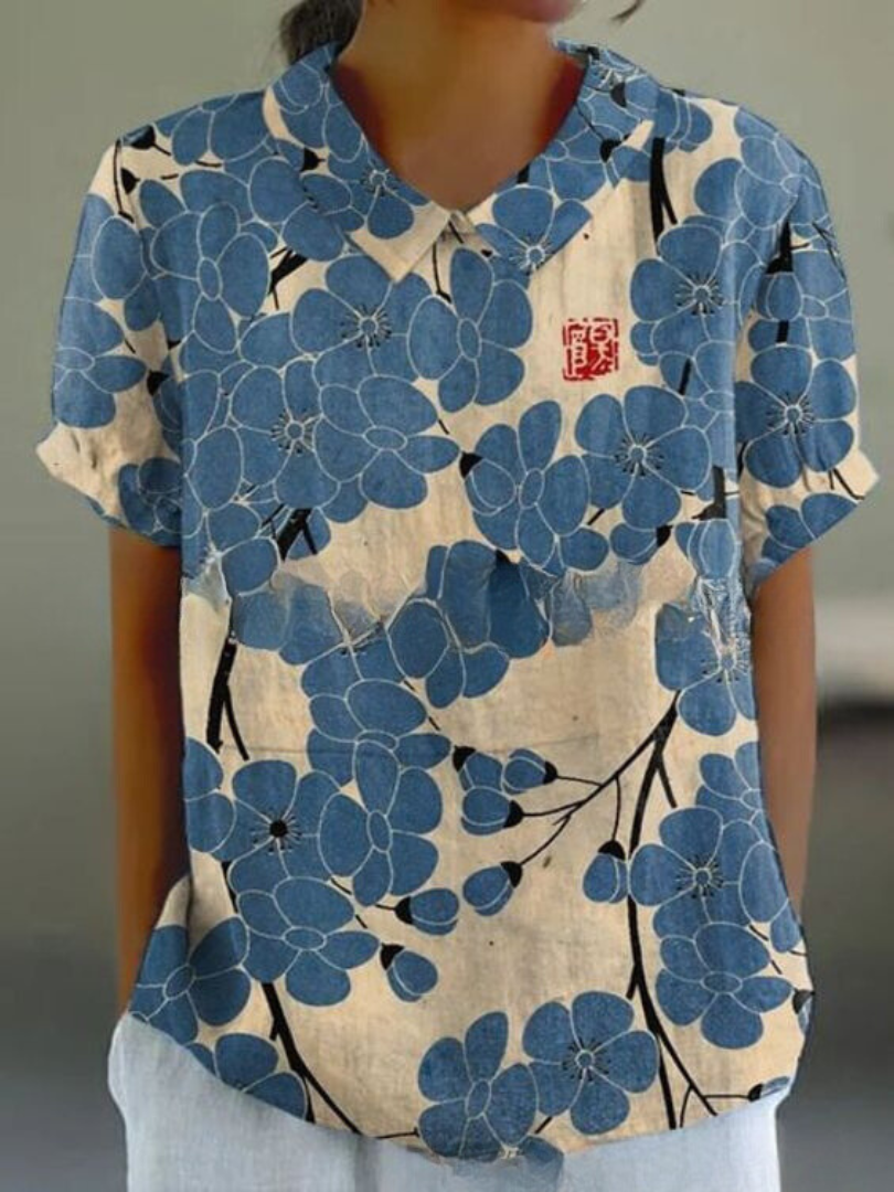 Flora T-Shirt – Elegantes und Zeitloses Oberteil