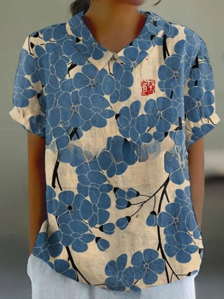 Flora T-Shirt – Elegantes und Zeitloses Oberteil