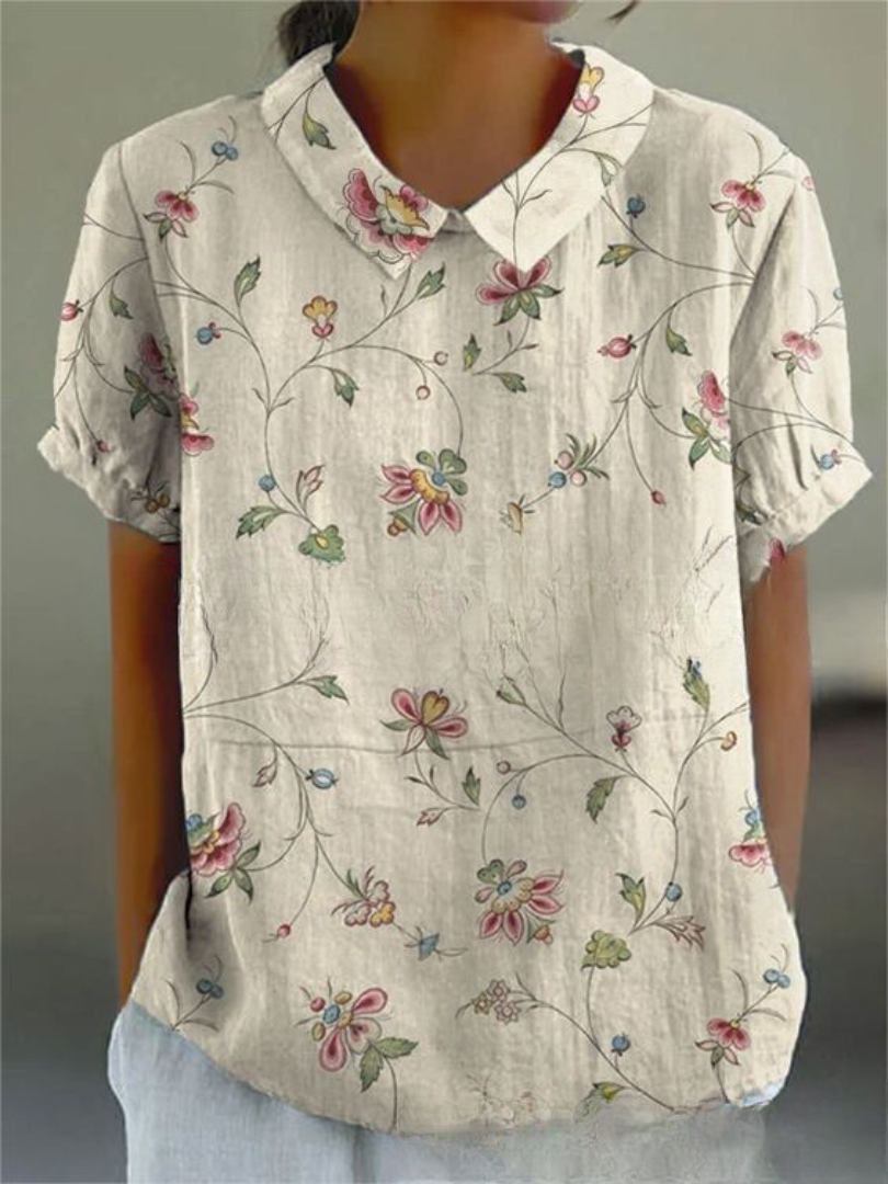 Flora T-Shirt – Elegantes und Zeitloses Oberteil