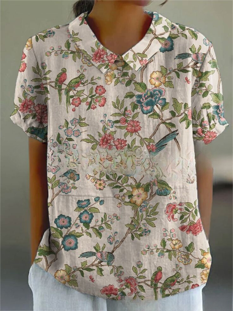 Flora T-Shirt – Elegantes und Zeitloses Oberteil
