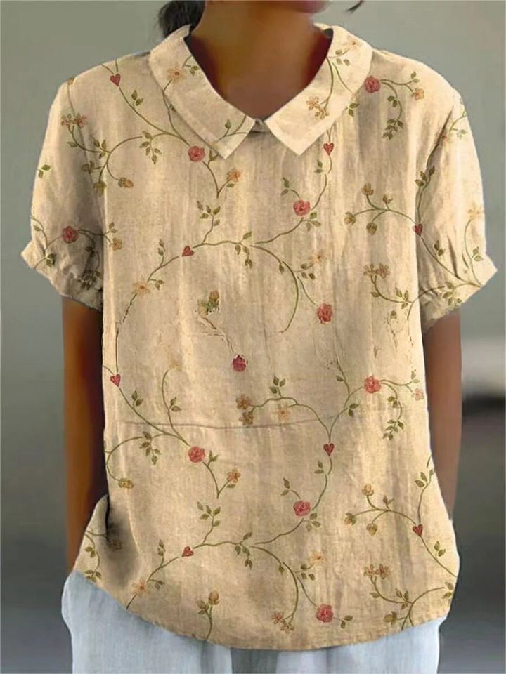 Flora T-Shirt – Elegantes und Zeitloses Oberteil