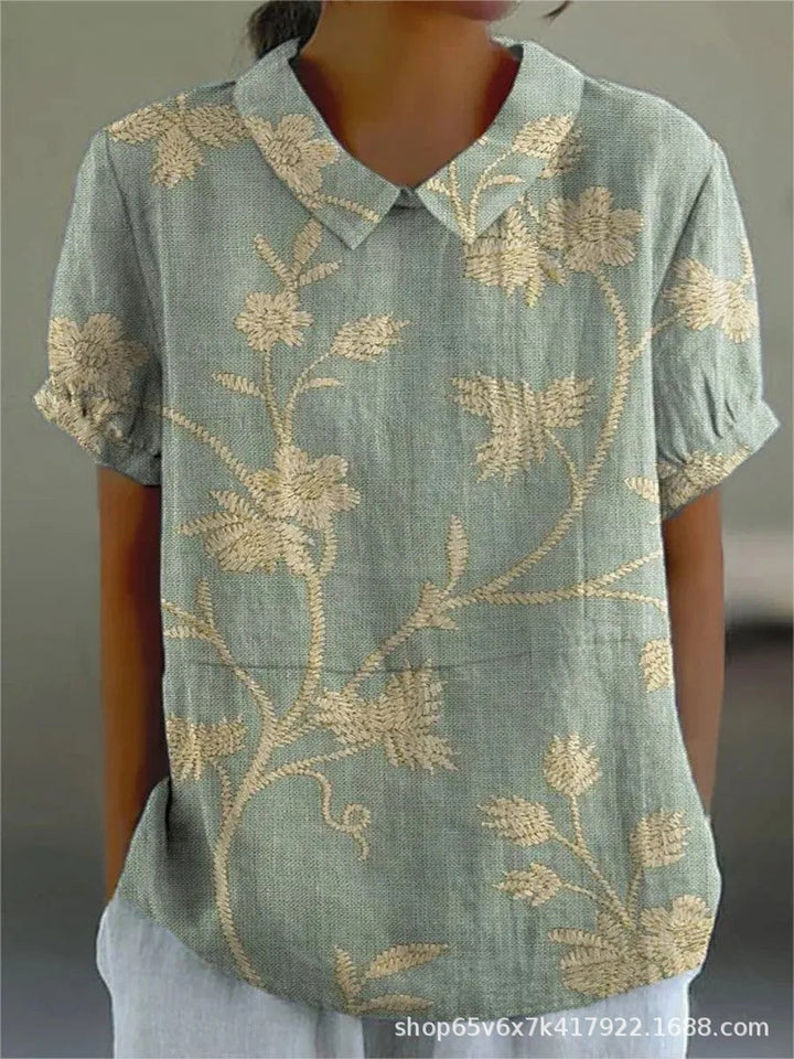 Flora T-Shirt – Elegantes und Zeitloses Oberteil