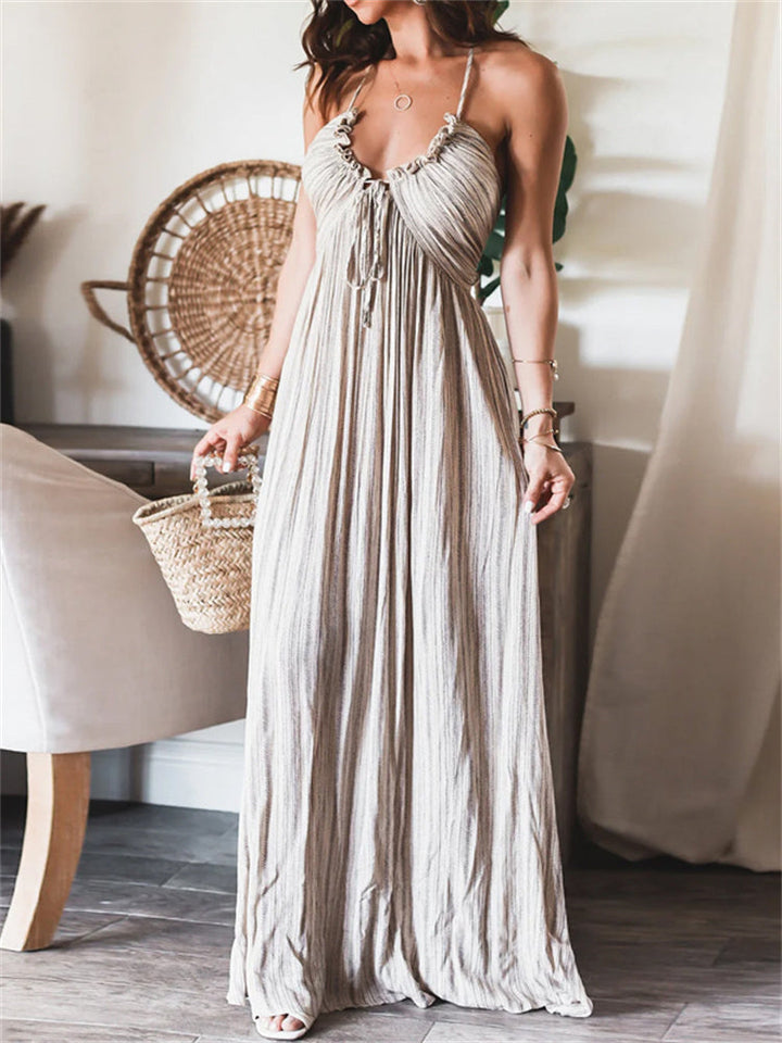 Judeska Ärmellose Plissierte Kleid