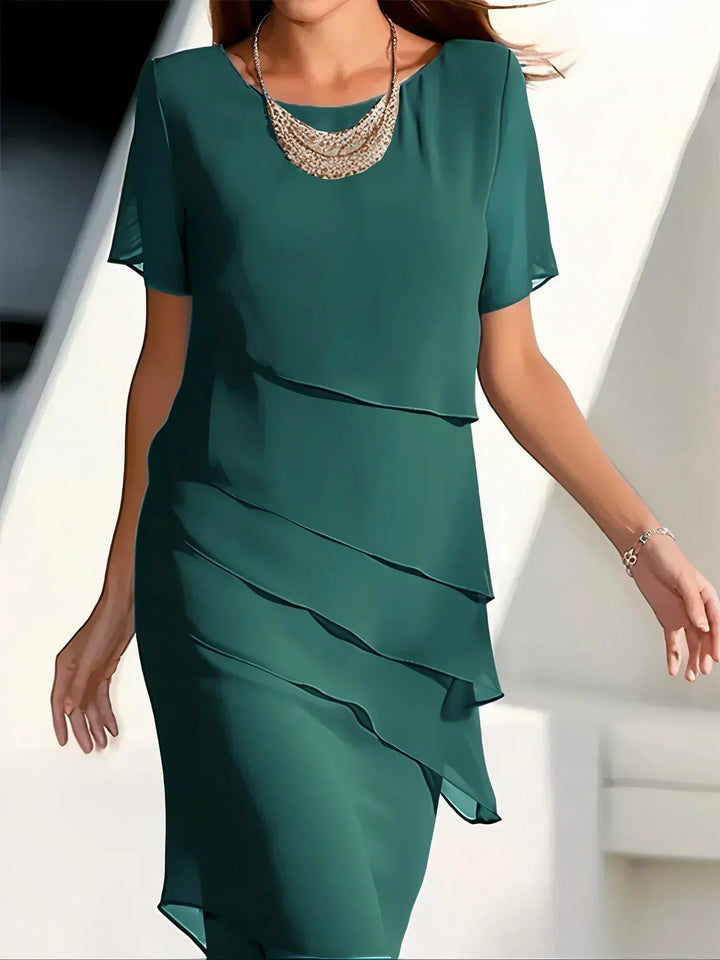 Aliams | Elegant Dress With Tummy Coverage