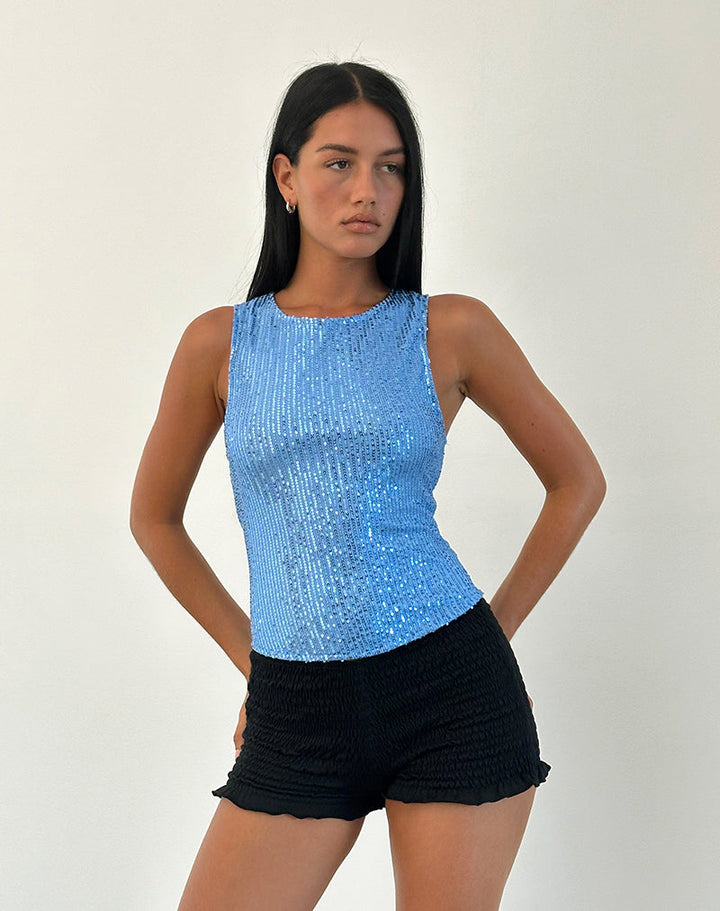 Aliams | Funkelnde Pailletten Top für Einen Glamourösen Look