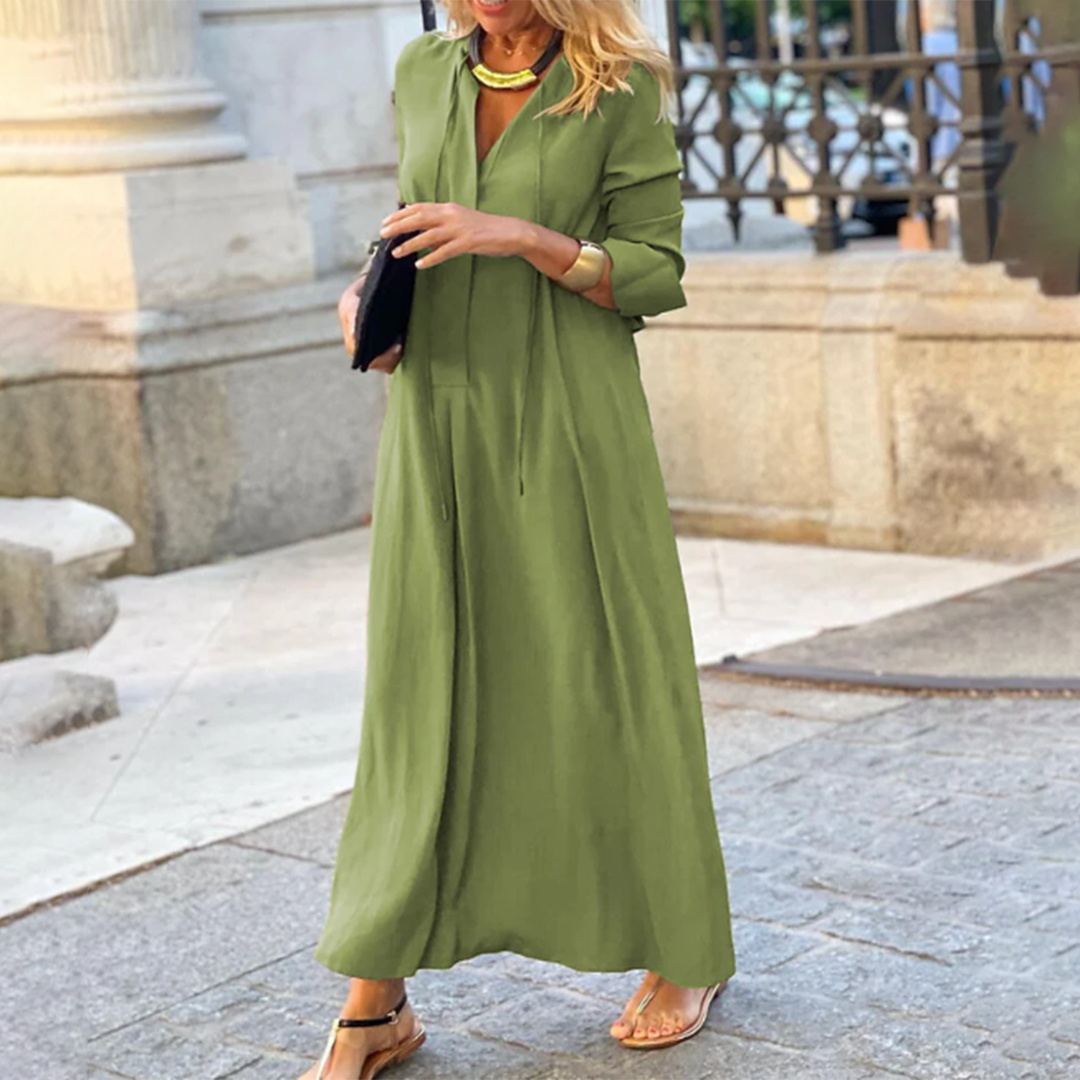 Aliams | Bequemes, Locker Sitzendes Maxikleid