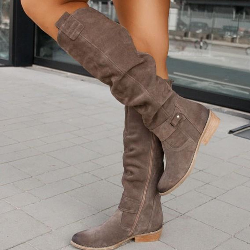 Aliams | Warme Wildlederstiefel - Gemütliche Winterschuhe