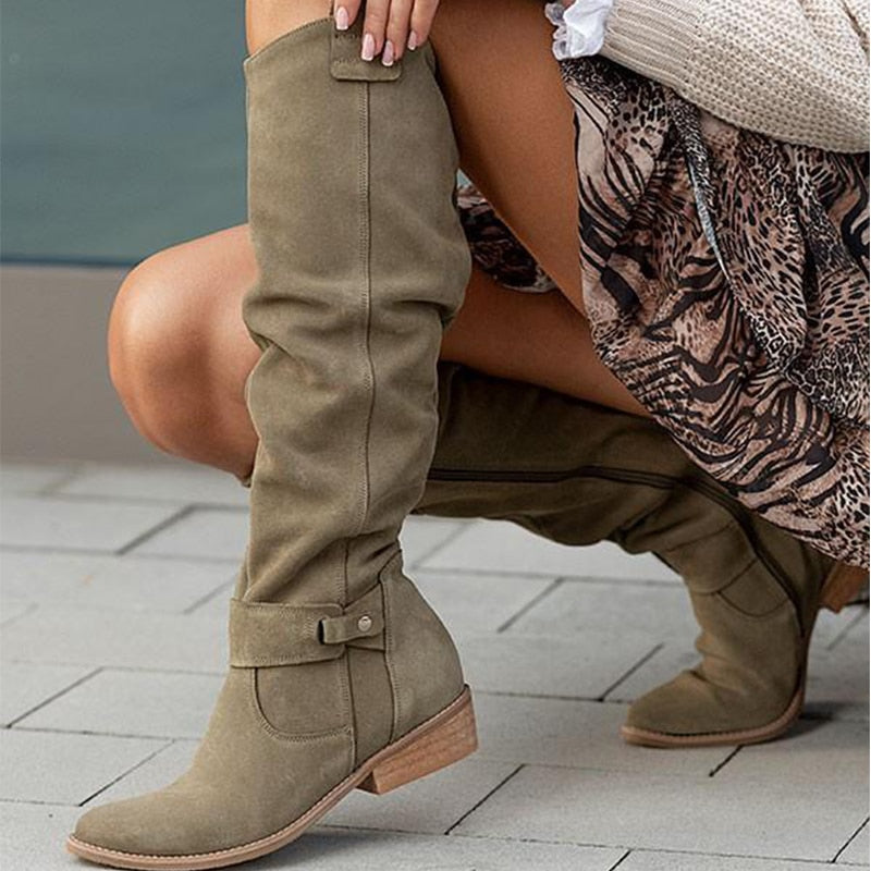 Aliams | Warme Wildlederstiefel - Gemütliche Winterschuhe
