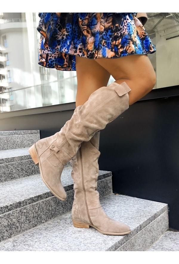 Aliams | Warme Wildlederstiefel - Gemütliche Winterschuhe