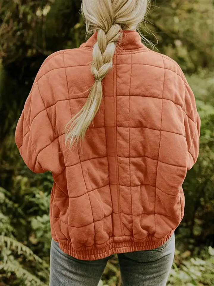 Aliams | Übergangsjacke Übergroße, Verdickte Jacke für Frauen