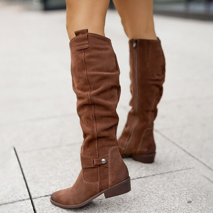 Aliams | Warme Wildlederstiefel - Gemütliche Winterschuhe