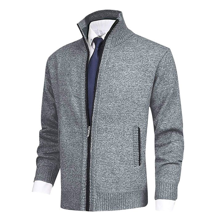 Herren Strickjacke mit Kragen