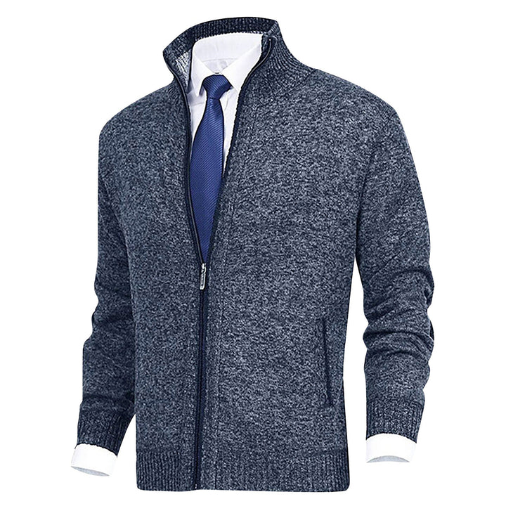 Herren Strickjacke mit Kragen