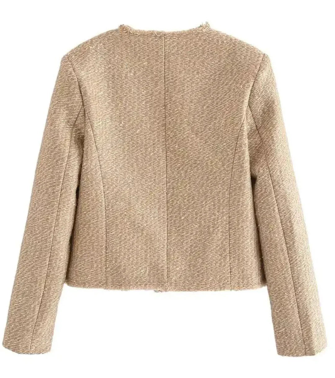 Tweed Jacke Modern geschnittene Damenjacke