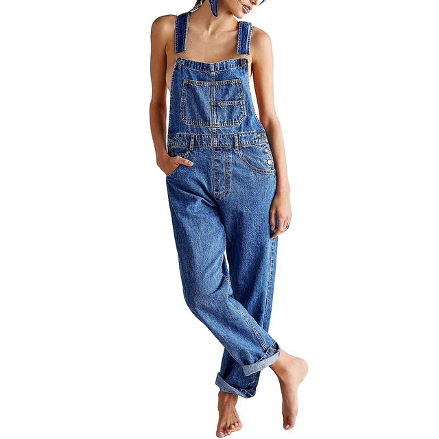 Aliams | Stilvoller Denim Overall mit Lässig Passform