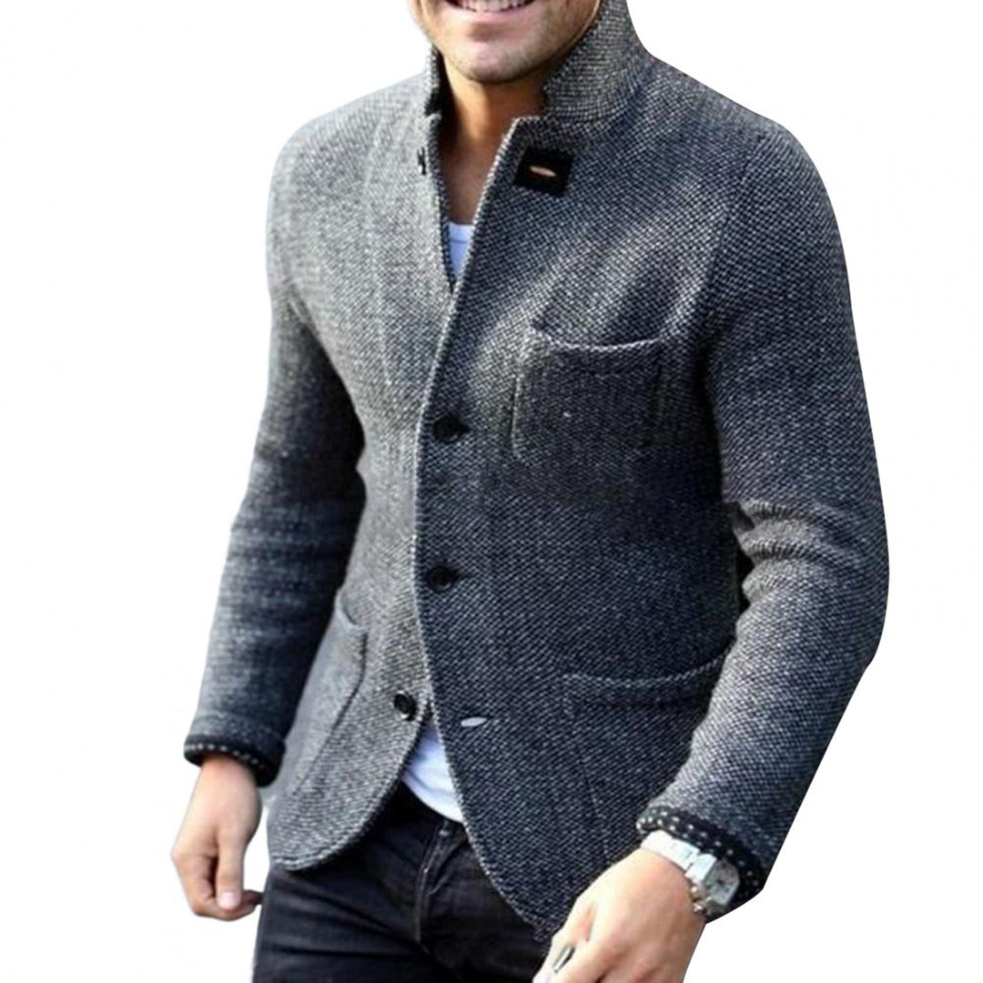 Klassische Gestrickte Strickjacke Für Herren Herbstmode