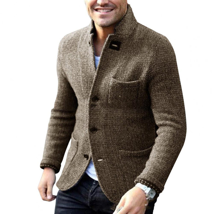 Klassische Gestrickte Strickjacke Für Herren Herbstmode