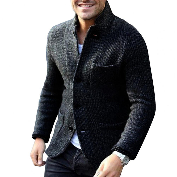 Klassische Gestrickte Strickjacke Für Herren Herbstmode